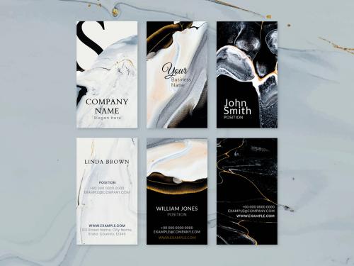 Marble Business Card Layout Collection - 442933868