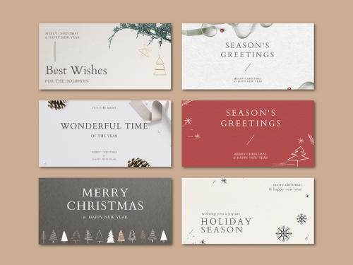 Christmas Banner Layout for Social Media - 442933888