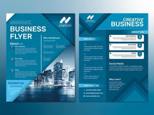 Business Flyer Template in Modern Design - 442933907