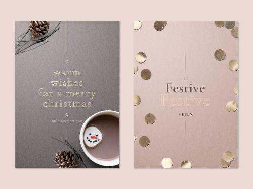 Printable Poster Layout with Christmas - 442933908