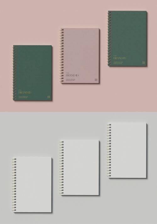 three Notebook Mockup - 442936507