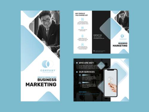 Business Brochure Template for Marketing Company - 442950647