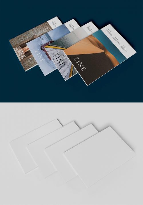 Four Magazine Mockup - 442971025