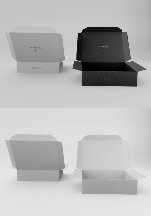 Two Paper Box Packaging Mockup - 442971042