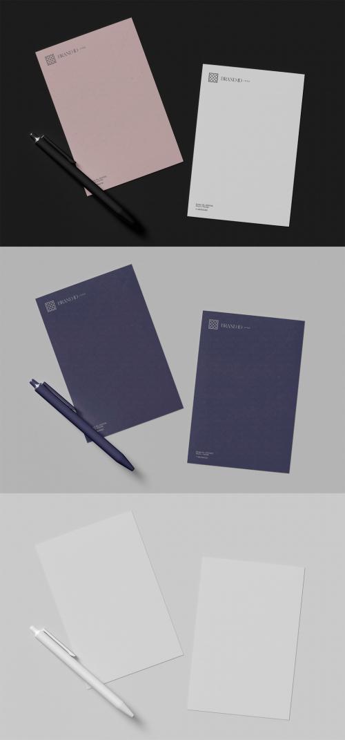 Two Memo Pad Mockup - 442971044