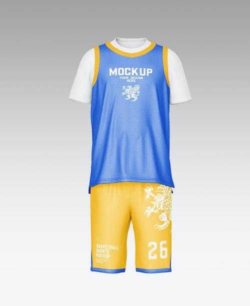 Kit Basketball with Internal T-shirt Mockup