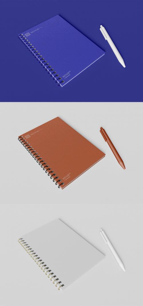 Notebook with Pen Mockup - 442971096