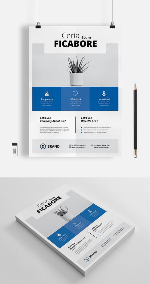 Blue Business Flyer - 442978516