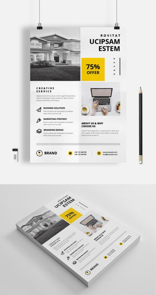 Minimal Simple Flyer - 442978519