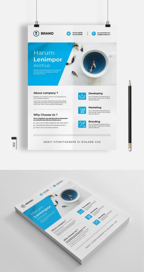 Cyan Business Flyer - 442978520