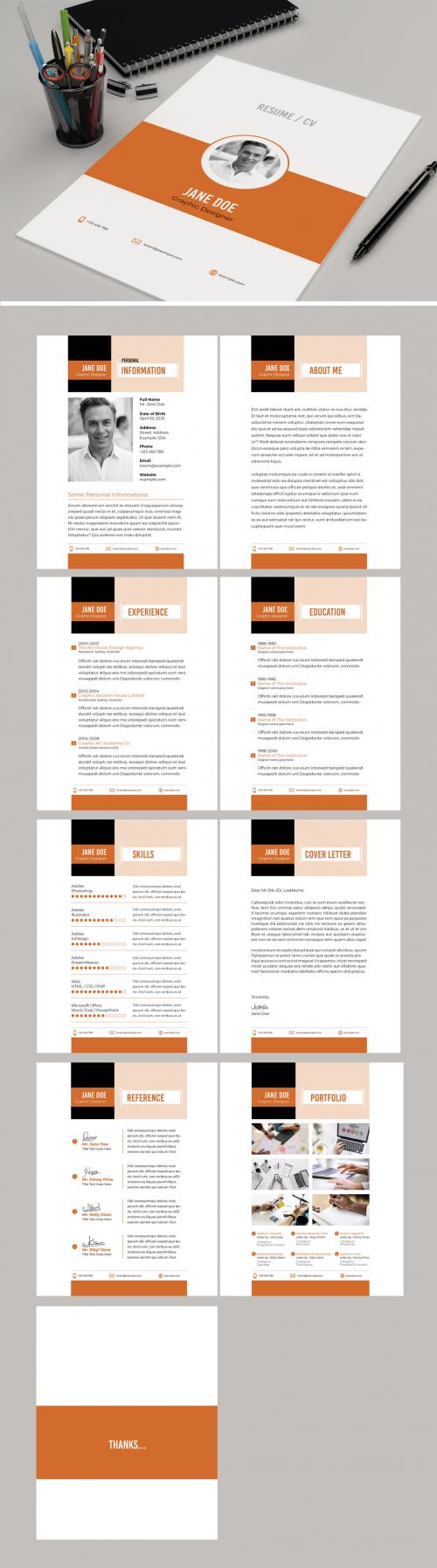 Creative Resume Template - 442984273