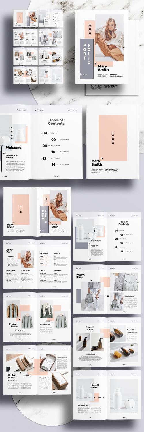 Minimalist Portfolio Brochure Layout - 442985793