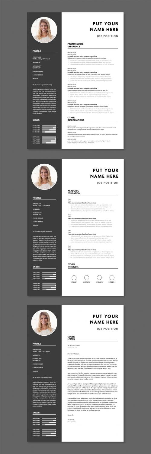 Curriculum Vitae Resume Layout - 442990859