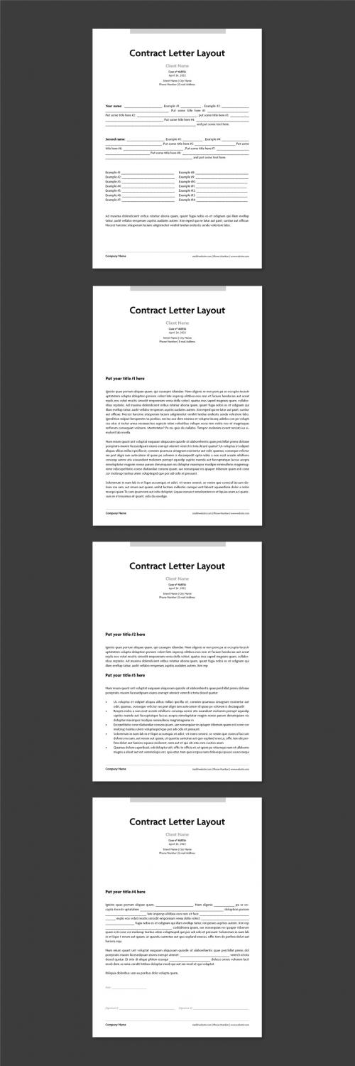 Contract and Terms/Conditions Layout - 442990862