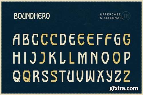 Boundhero - Uncial Sans Condensed Font YKZTPDZ