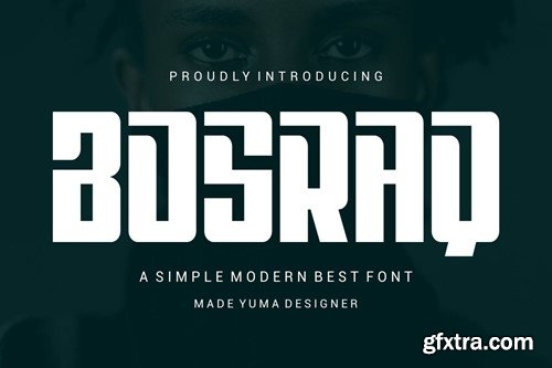 Bosraq - Logotype Display Font RPC7D3N