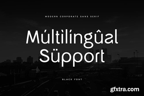 Black - Modern Corporate Sans Serif Q3MYM89