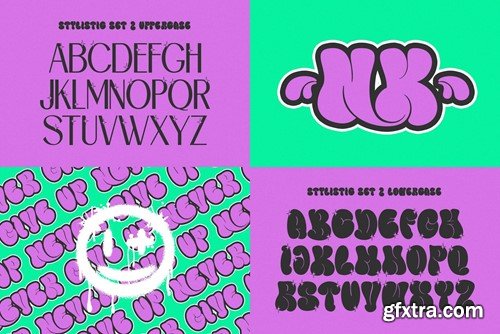 Mamboo Bubble Mix Graffiti Font GF73WE9