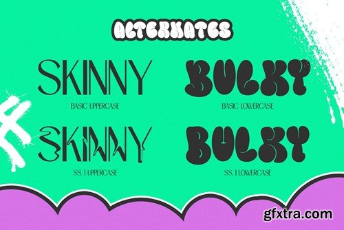 Mamboo Bubble Mix Graffiti Font GF73WE9