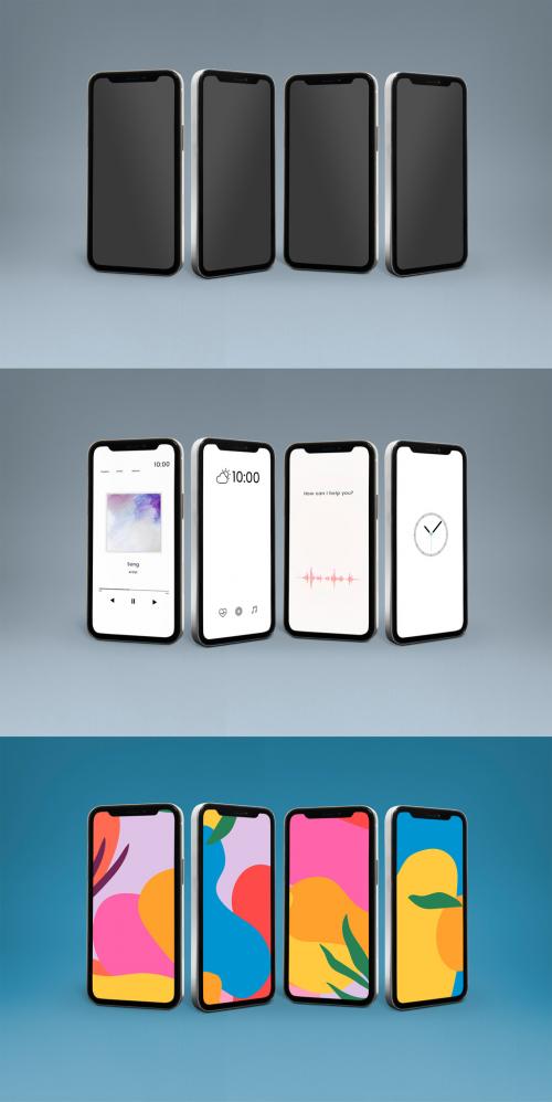 Editable Smartphones Mockup Design - 445623070