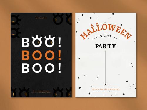 Halloween Template Party Invitation Card - 445623088