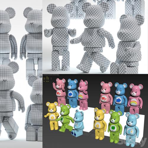 Bearbrick / Care bear / Set