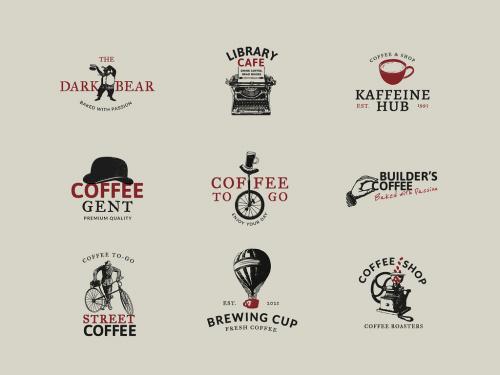 Coffee Shop Logo Business Corporate IDentity Set - 445623140