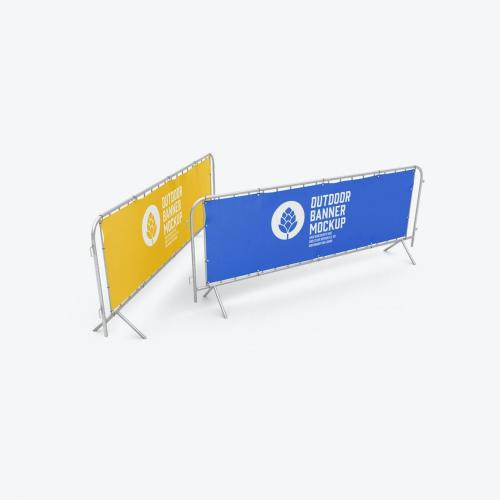 Fabric Banner Set Mockup