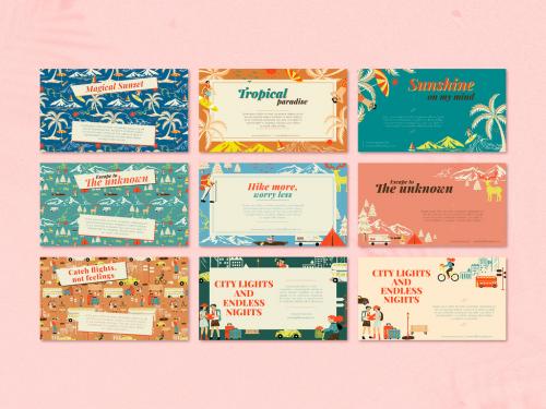 Travelling Banner Layout Set - 445623144