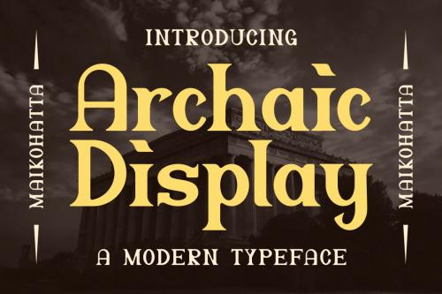 Archaic Display Font