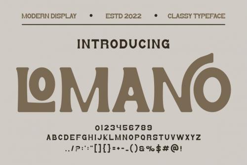 LOMANO Serif Font