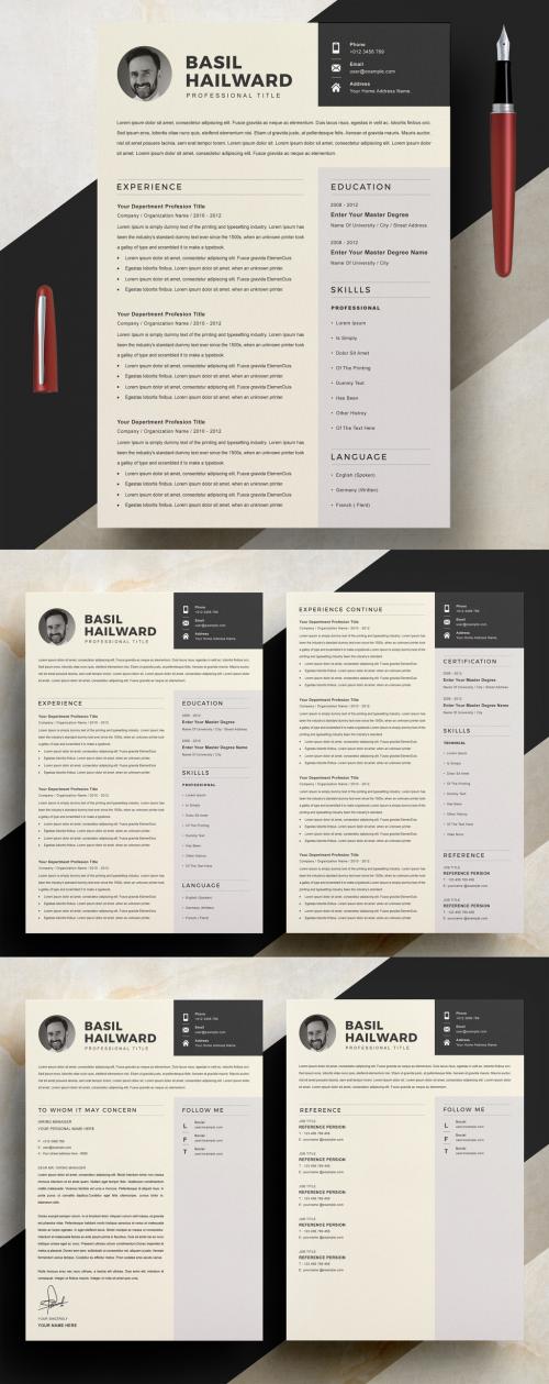 Minimalist Black and White Resume - 445633912