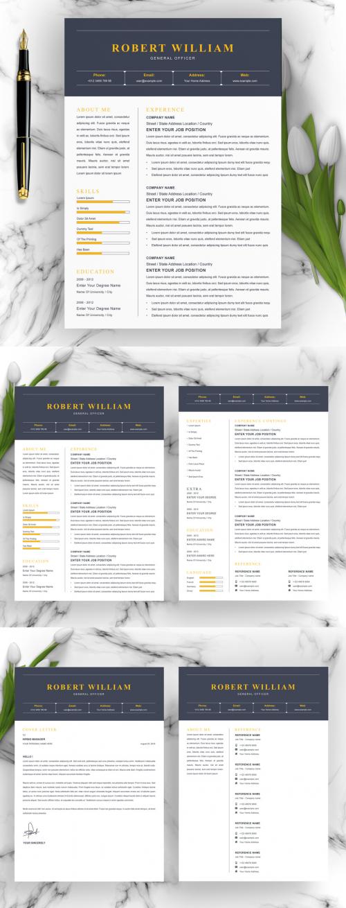 Vector Minimalist Creative Resume - 445633921