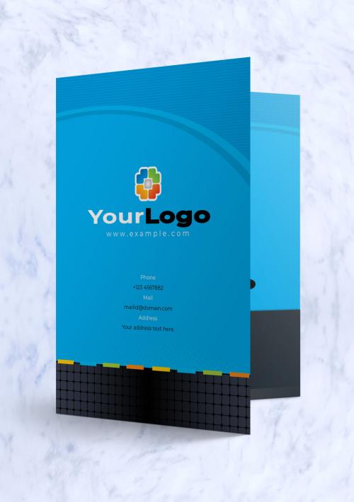 Corporate Presentation Folder Layout - 445643071