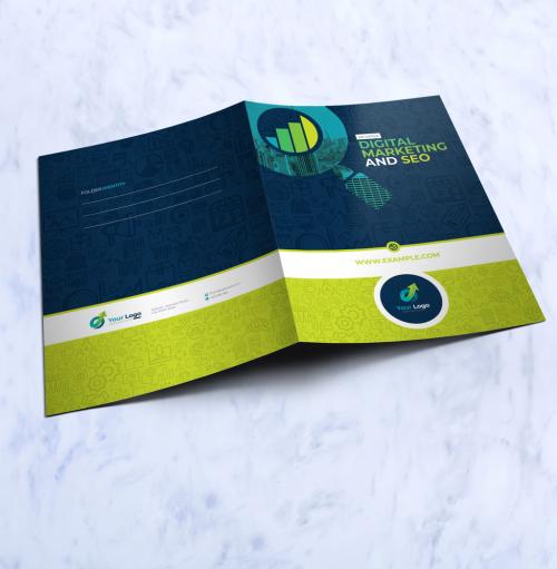 Corporate Presentation Folder Design - 445643076