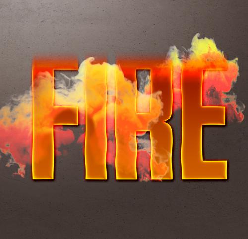 Fire Text Effect - 445643382