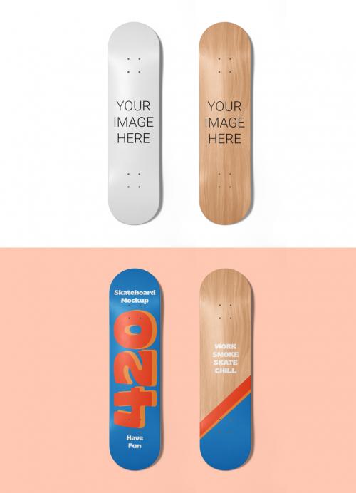 Skateboard Decks Mockup - 445645279