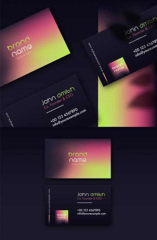 Elegant Business Card Layout - 445645894