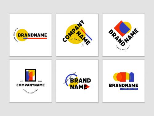 Bold Geometric Logos Set - 446107741