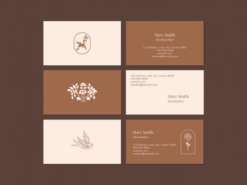 Fashion Name Card Layout Set - 447310499