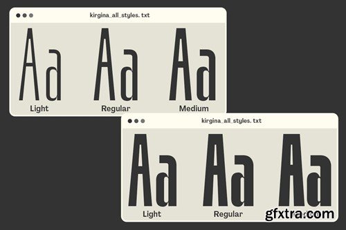 Kirgina - Modern Condensed Sans Y8YZWET