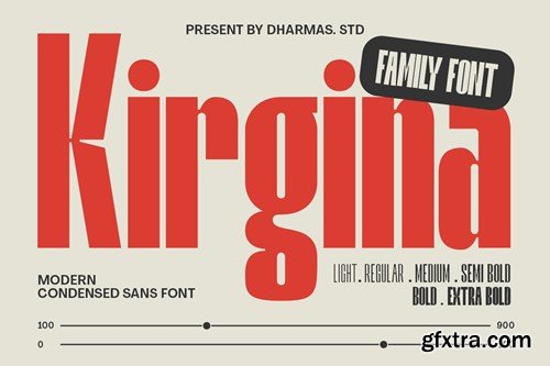 Kirgina - Modern Condensed Sans Y8YZWET