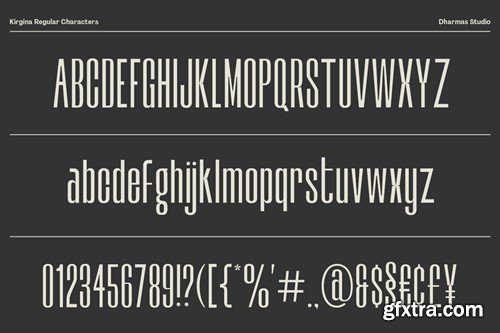 Kirgina - Modern Condensed Sans Y8YZWET