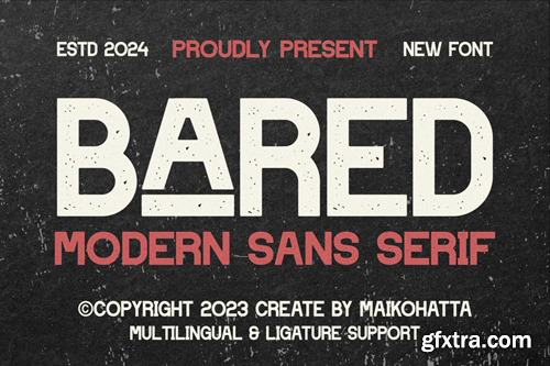 Bared - Modern Sans Serif VSHHMQT