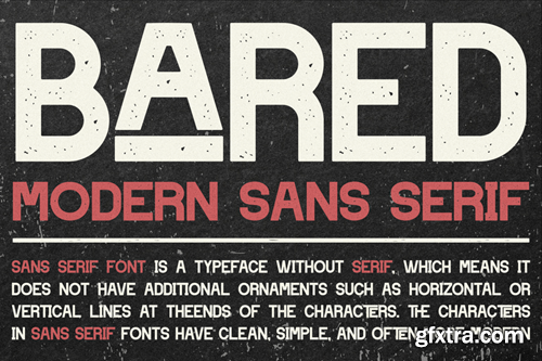 Bared - Modern Sans Serif VSHHMQT