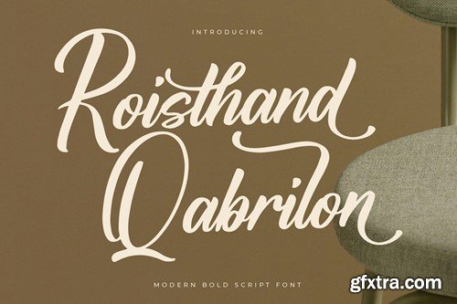 Roisthand Qabrilon Modern Script Bold Font BGDCQDW