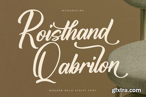 Roisthand Qabrilon Modern Script Bold Font BGDCQDW