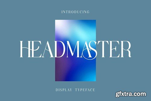 Headmaster Serif Display Typeface HEBXWQF