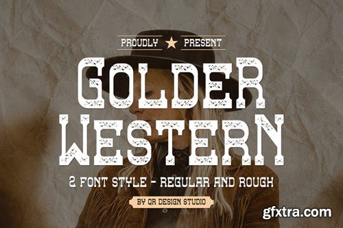 Golder Western - Typeface Font AESTNPC