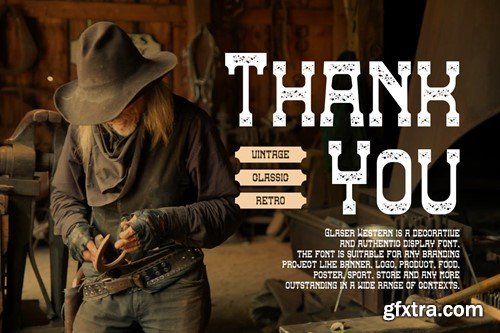 Golder Western - Typeface Font AESTNPC